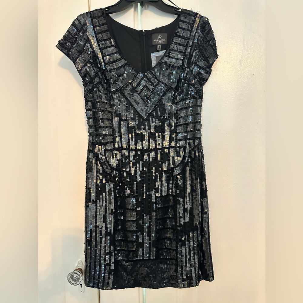 Adrianna Papell Sequin Dress-NWT
